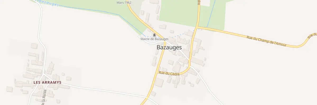 Plan du 12 Av de la République à Bazauges