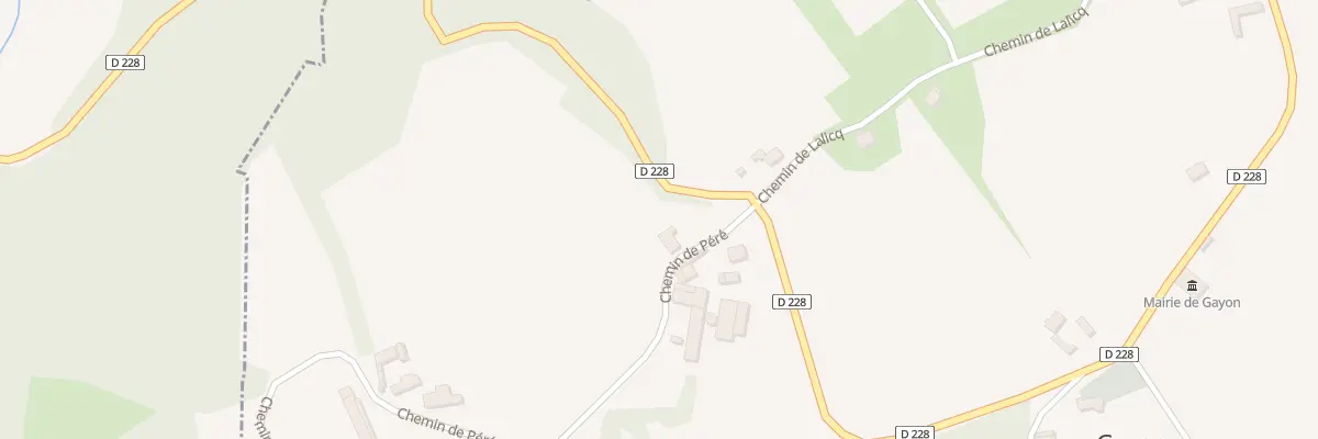 Plan du 2 Che de Pere à Gayon
