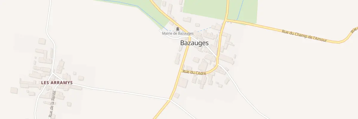 Plan du 14 Av de la République à Bazauges