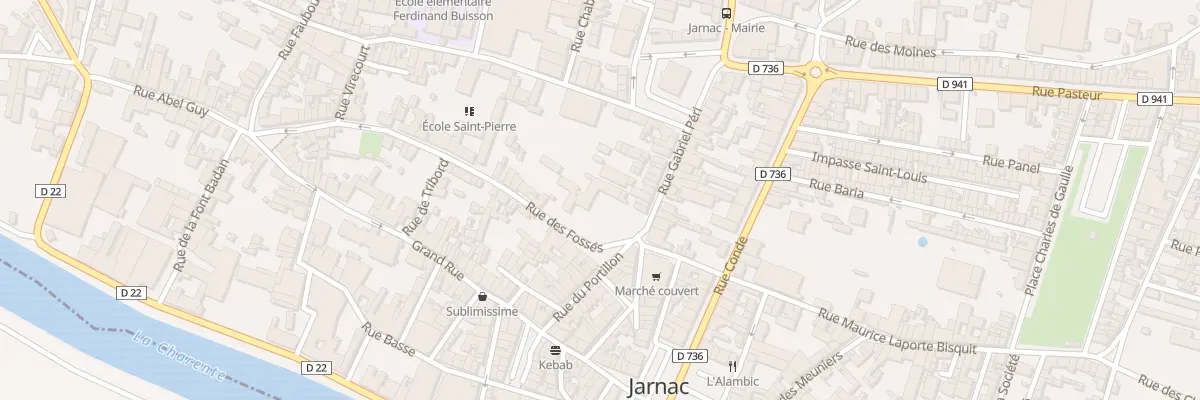 Plan du 1T Rue Gabriel Péri à Jarnac