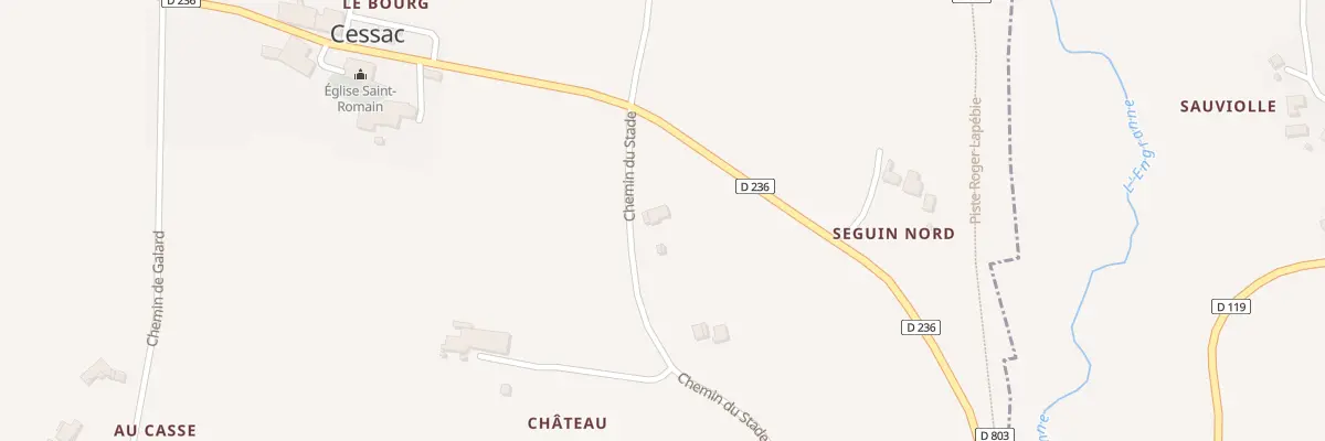 Plan du 6 Che du Stade à Cessac