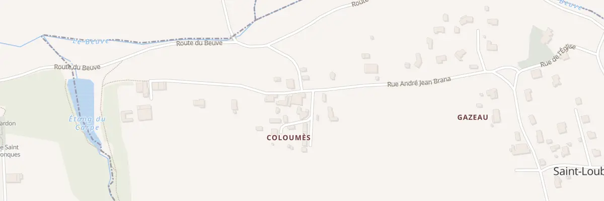 Plan du 5 Coloumes à Saint-Loubert