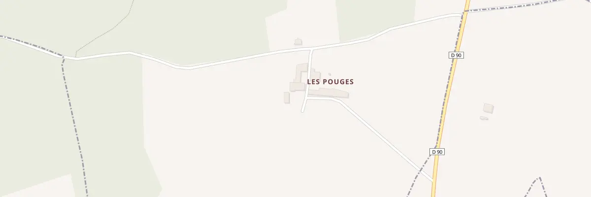 Plan du 4 Vge Les Pouges à Lignières-Ambleville