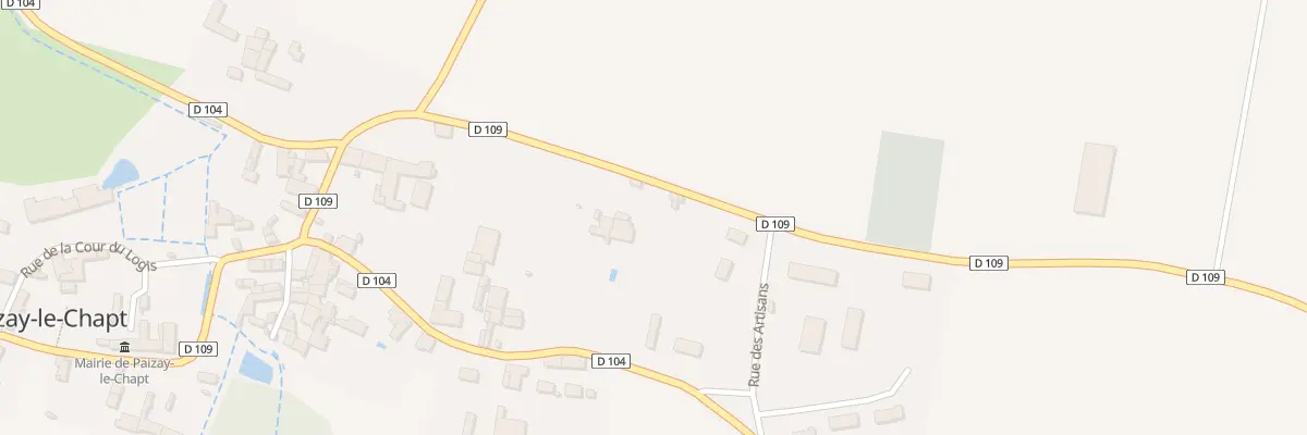 Plan du 9 Rte d’Aubigné à Paizay-le-Chapt