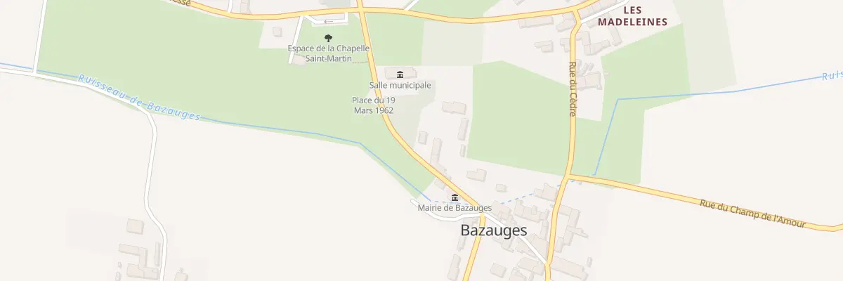 Plan du 7 Av de la République à Bazauges