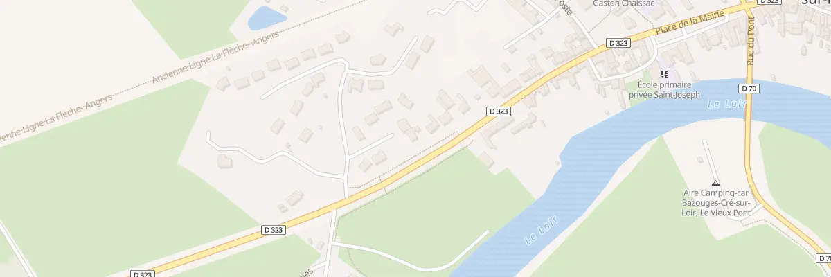 Plan du 6 Lot des Corventières à Bazouges Cré sur Loir