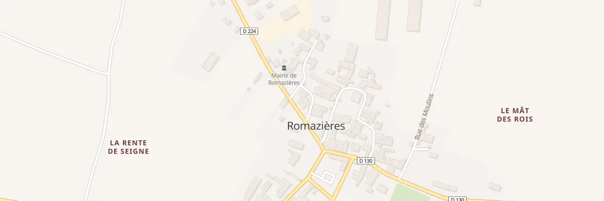 Plan du 8 Rue de la Mairie à Romazières
