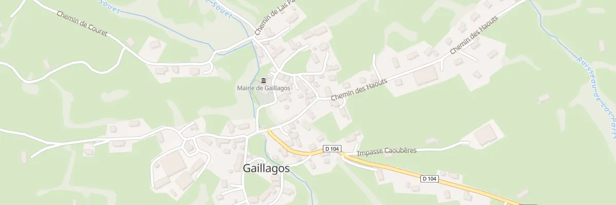 Plan du 17 Rte de Couret à Gaillagos