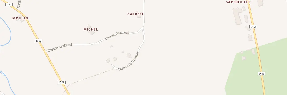 Plan du 55 Che de Troussail à Sedzère