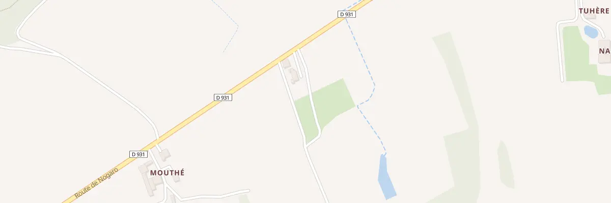 Plan du 10 Rte de Nogaro à Vergoignan
