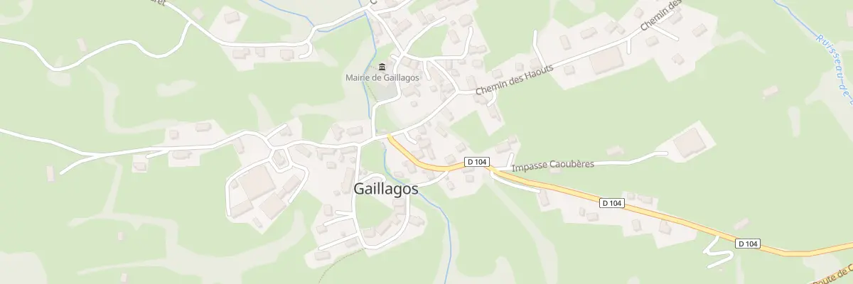 Plan du 12 Rte de Couret à Gaillagos