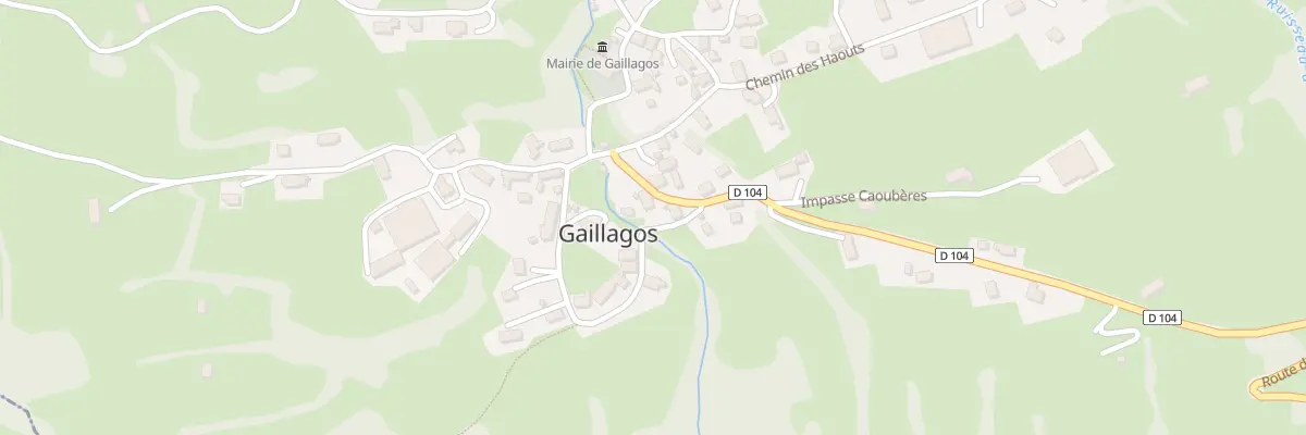 Plan du 13 Rte de Couret à Gaillagos