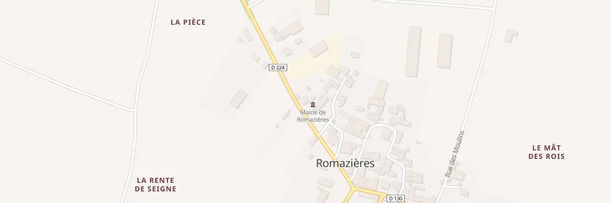 Plan du 16 Rue de la Mairie à Romazières