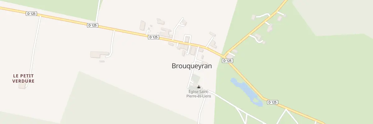 Plan du 6 Le Bourg à Brouqueyran