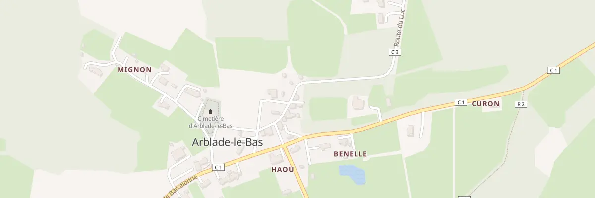 Plan du 226 Rte du Luc à Arblade-le-Bas