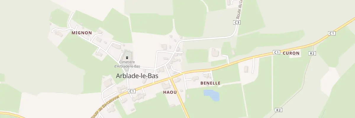Plan du 5023 Village à Arblade-le-Bas