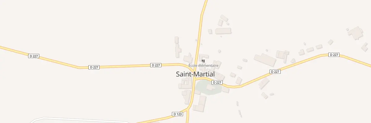 Plan du 2 Labere à Saint-Martial