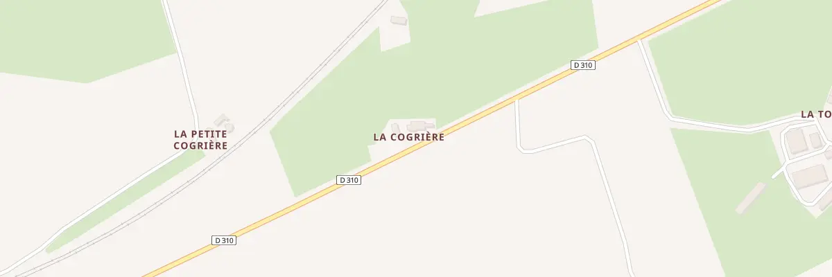 Plan du 5358 La Cogriere à Rouessé-Vassé