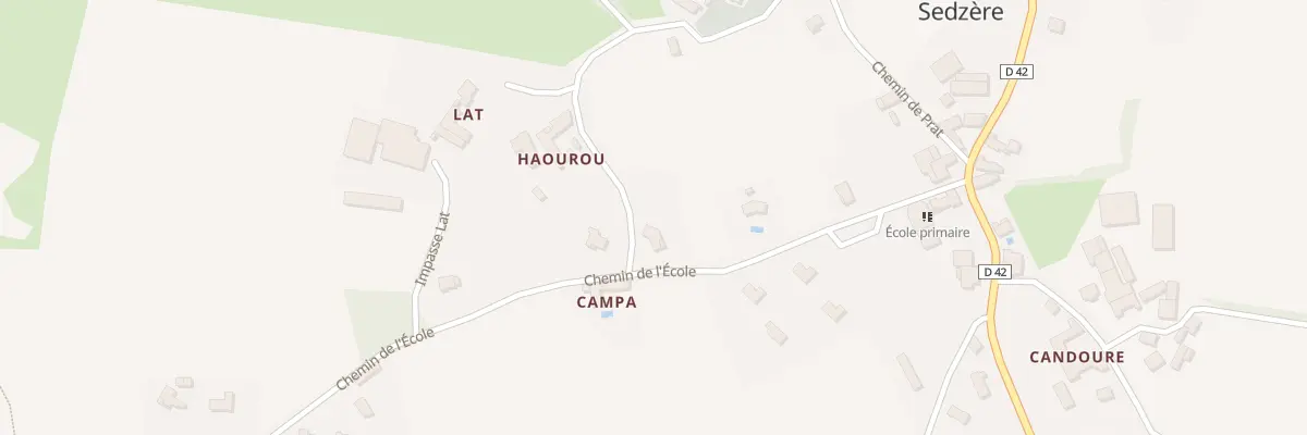 Plan du 26 Che de l’Ecole à Sedzère