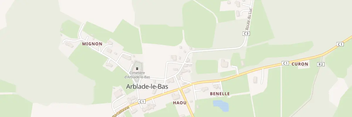 Plan du 221 Rte du Luc à Arblade-le-Bas