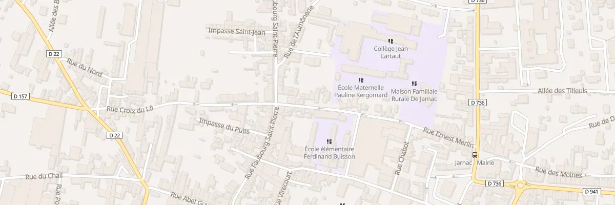Plan du 38 Rue Ernest Merlin à Jarnac