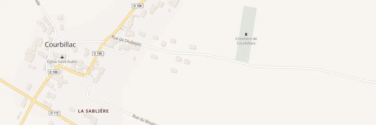 Plan du 16 Rue de l’Aubepin à Courbillac