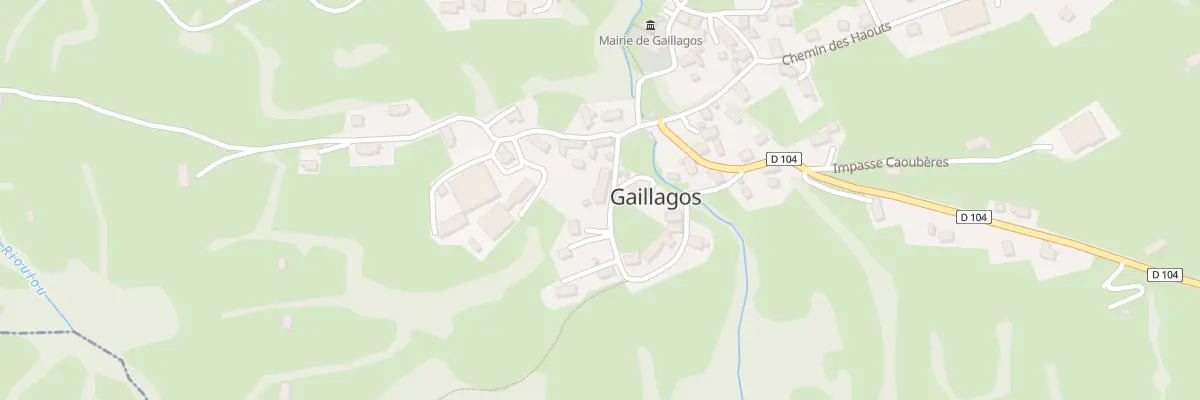 Plan du 9 Che de Rouderés à Gaillagos