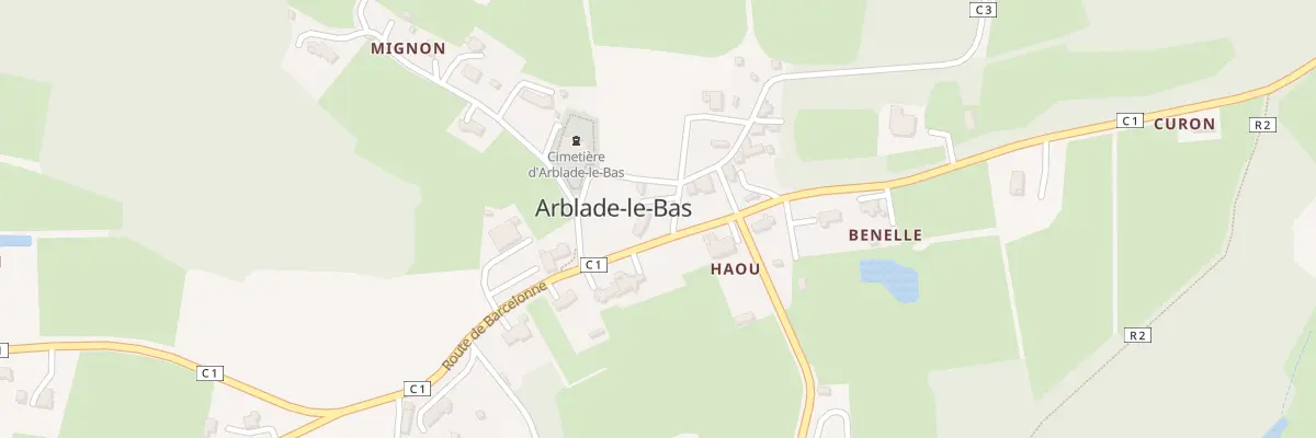 Plan du 5036 Village à Arblade-le-Bas