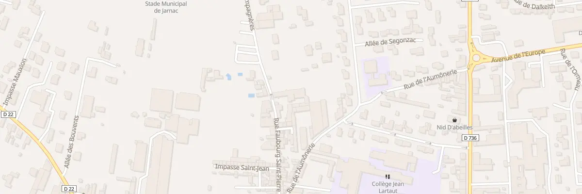 Plan du 80 Rue du Faubourg Saint-pierre à Jarnac