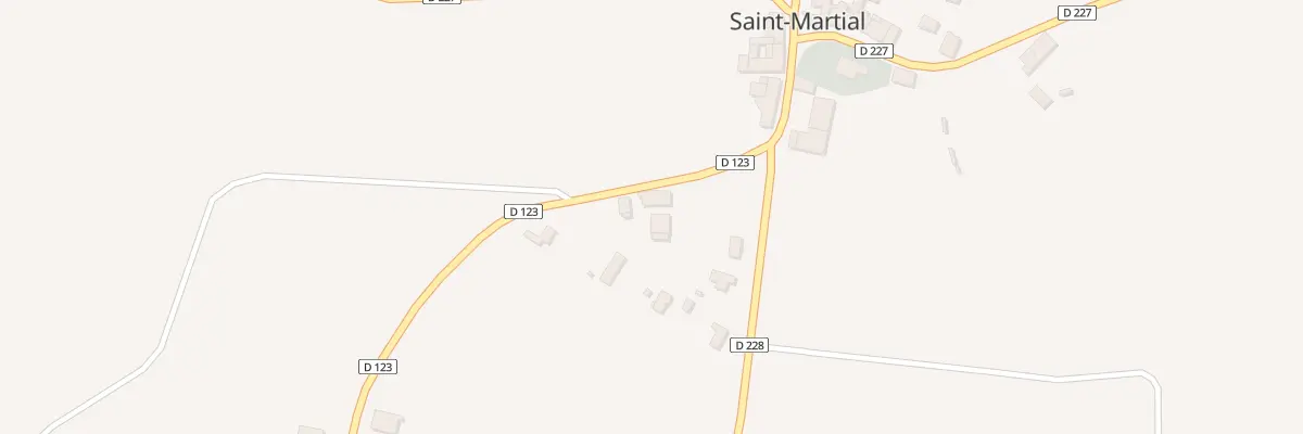 Plan du 1 Carriau à Saint-Martial