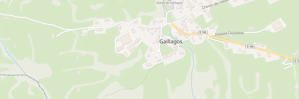 Plan du 7 Che de Rouderés à Gaillagos
