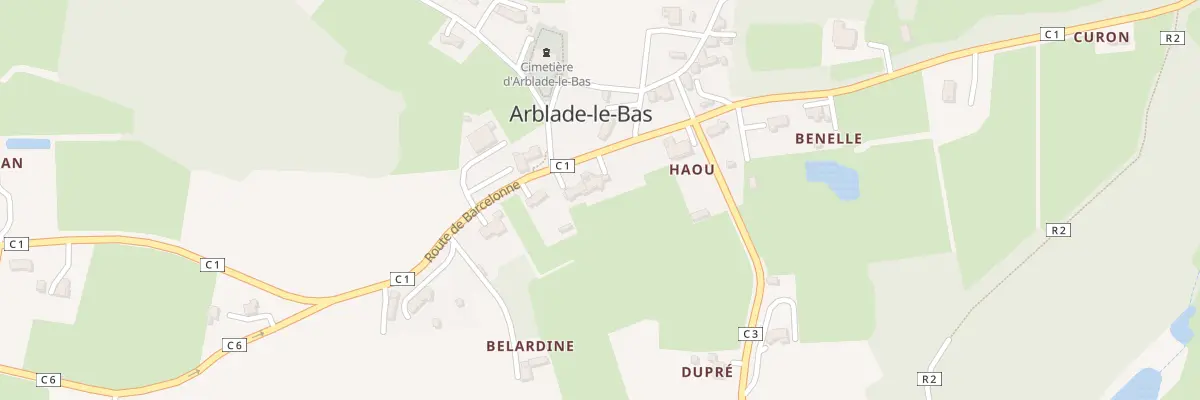 Plan du 5044 Village à Arblade-le-Bas