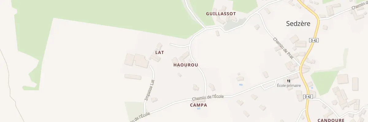 Plan du 40 Che de l’Eglise à Sedzère