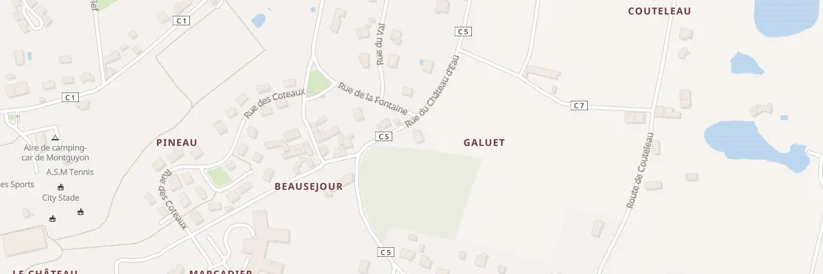 Plan du 2 Rue du Chateau d’Eau à Montguyon