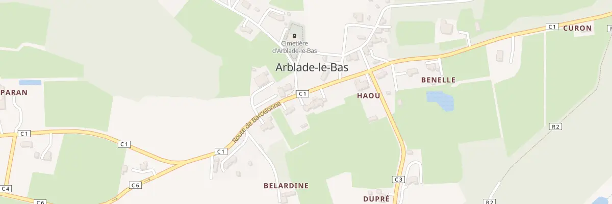 Plan du 5042 A Belardine à Arblade-le-Bas