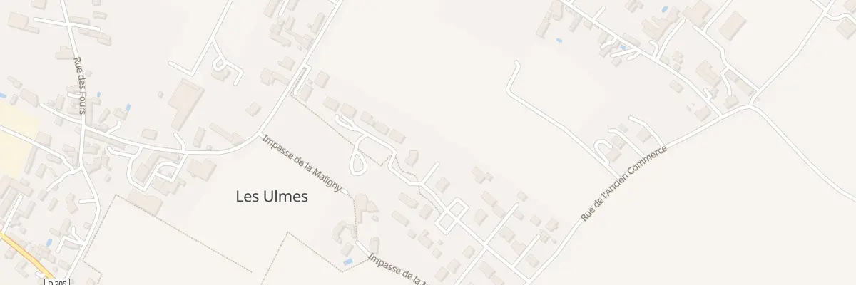 Plan du 20 Rue du Clos de la Maligny aux Ulmes