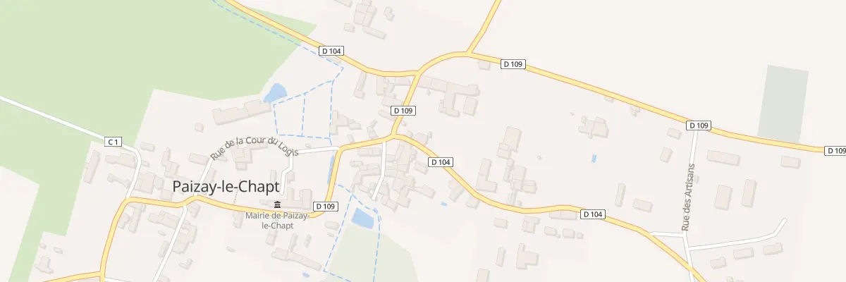 Plan du 1 Rte d’Aubigné à Paizay-le-Chapt