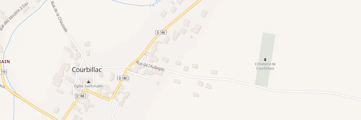 Plan du 5 Rue de l’Aubepin à Courbillac