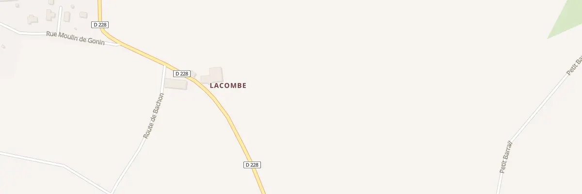 Plan du 2 Lacombe à Gornac