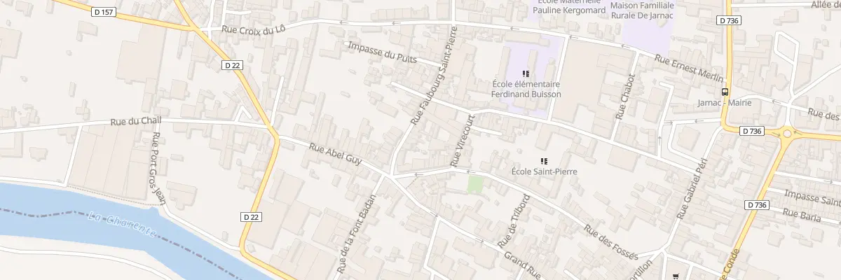 Plan du 8 Rue du Faubourg Saint-pierre à Jarnac