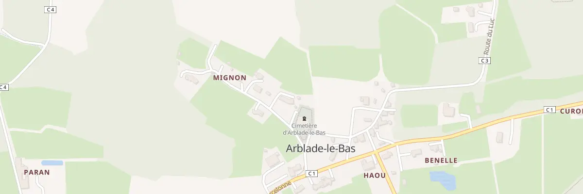 Plan du 100 Imp du Mignon à Arblade-le-Bas