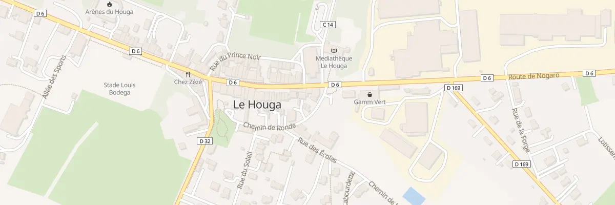 Plan du 4 Rte de Nogaro au Houga