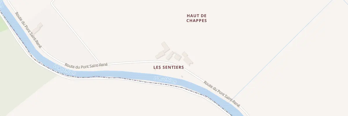 Plan du 632 Rte du Pont Saint René à Longué-Jumelles