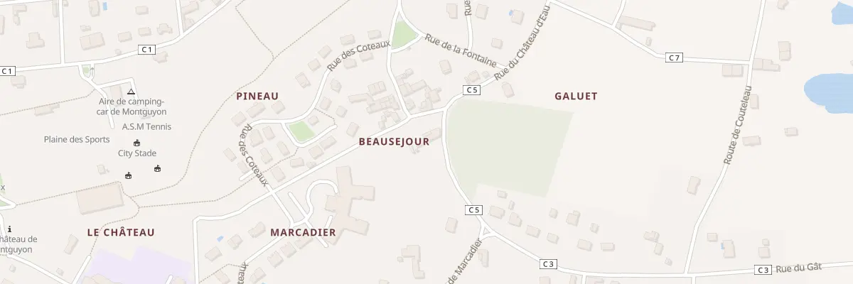 Plan du 1B Rue du Chateau d’Eau à Montguyon