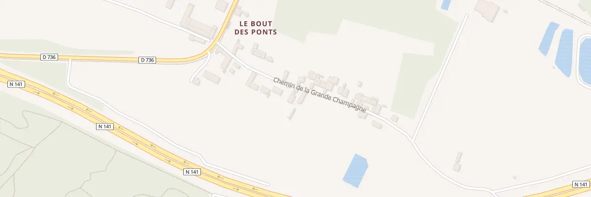 Plan du 14 Chem Grande Champagne - Mainxe à Mainxe-Gondeville