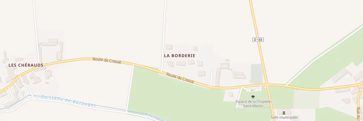 Plan du 8B Rte de Cressé à Bazauges