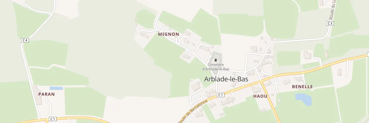 Plan du 119 Imp du Mignon à Arblade-le-Bas