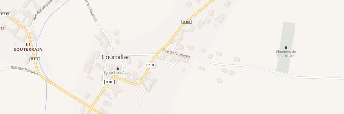 Plan du 2 Rue de l’Aubepin à Courbillac