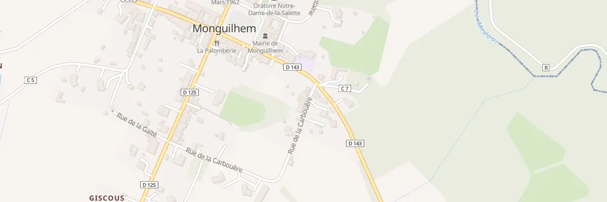 Plan du 4 Che de la Carbouere à Monguilhem