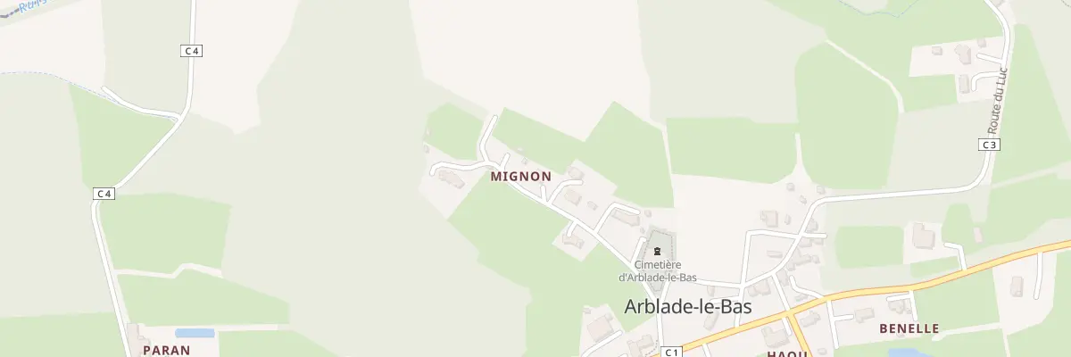 Plan du 162 Imp du Mignon à Arblade-le-Bas